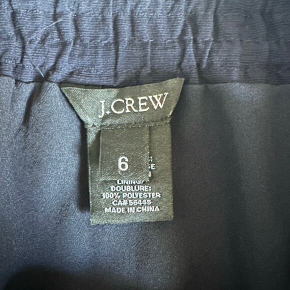 💥J. Crew Navy Blue Pull-on Mini Skirt Women’s 6 elastic waist preppy classic - Picture 4 of 7